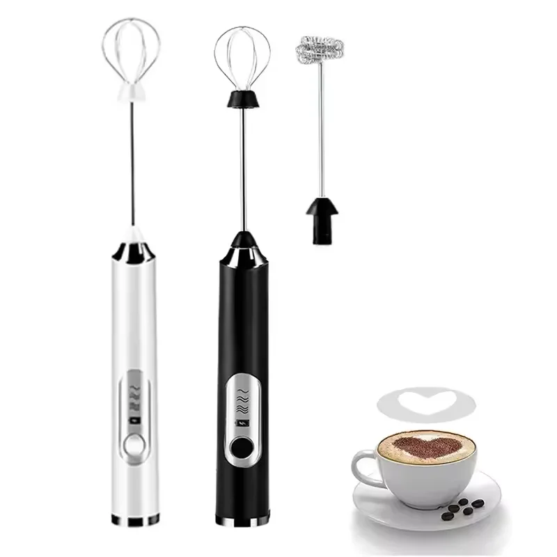 Custom Handheld coffee frother Mini milk frother custom logo Stainless Steel coffee whisk electric Blender