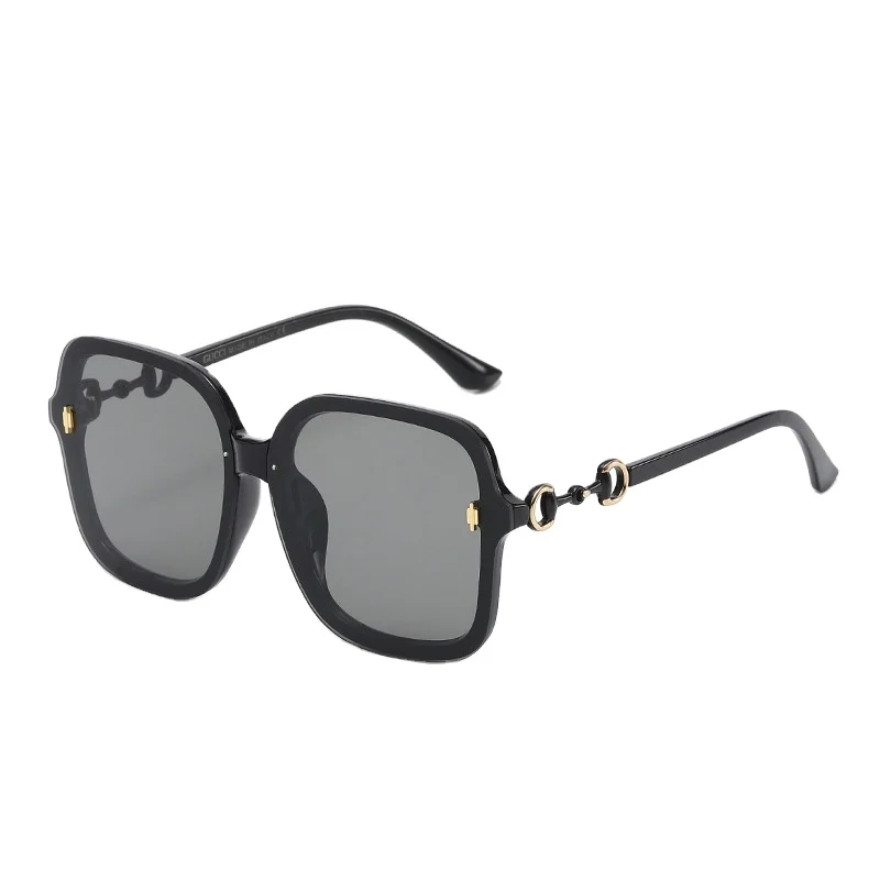 Ready to Ship Horse Buckle Sunglasses  Big Frame 2024 sunglasses