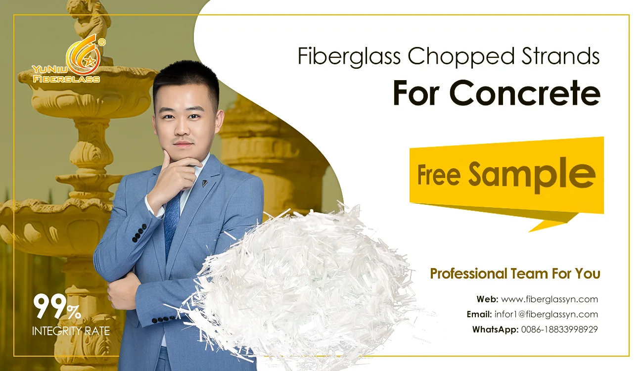 E Glass Fiber For Concrete Fiber Works with 126 countries Chopped Strands For Reinforced Concrete