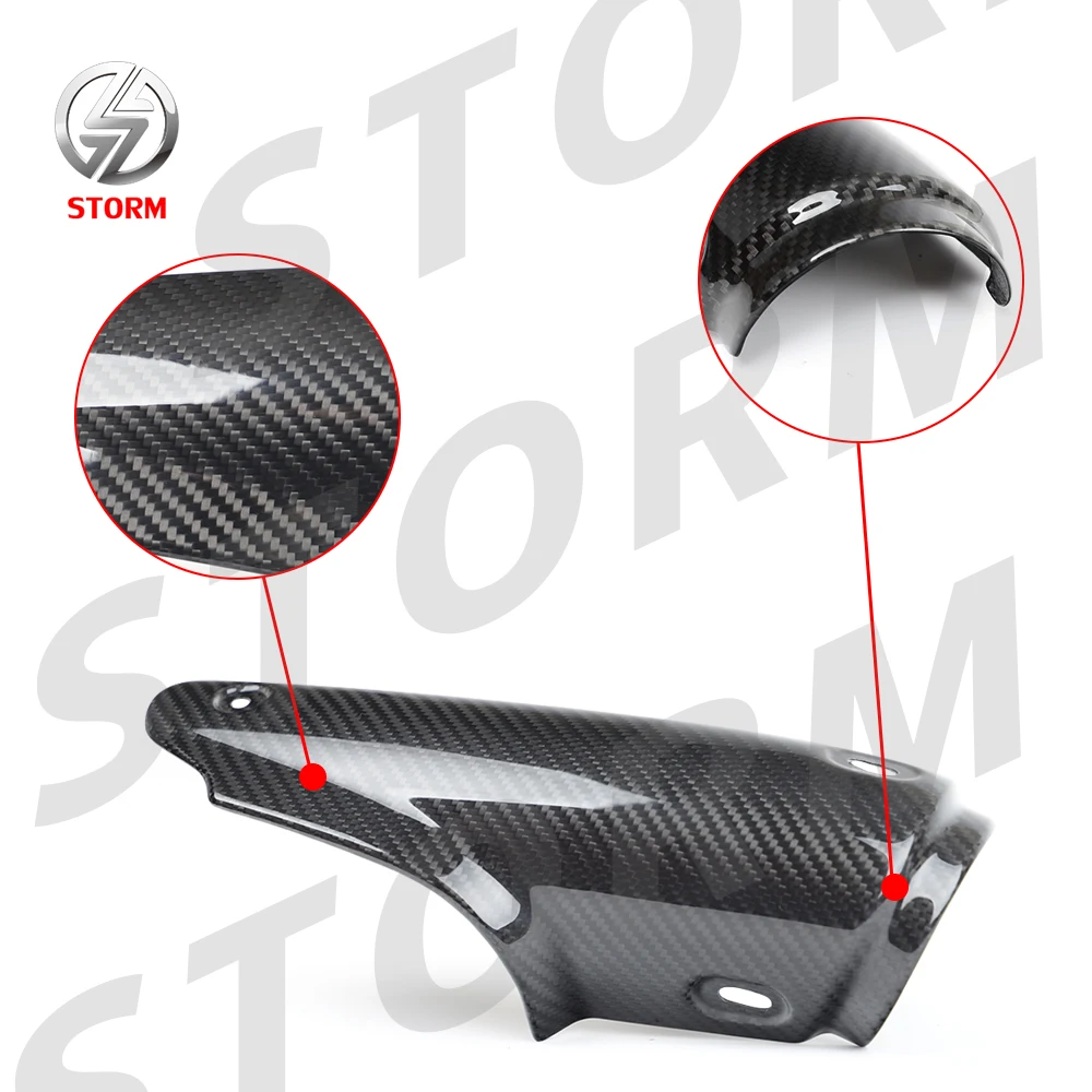 New Aftermarket Motorcycle Exterior Parts Dry And Preperg Carbon Fiber Exhaust Cover For BMW R1250 GS