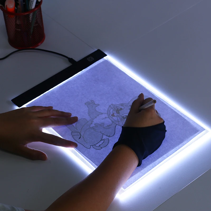 LED Light Slim Light Box Stepless Dimmable LED Light Pad painting board LED Drawing Board laptop usb Desk A4 led Tracing Pad LED