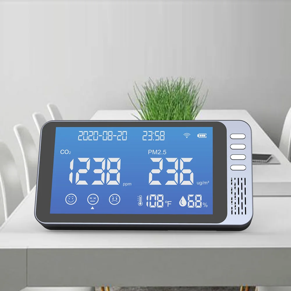  Качества воздуха monitore портативный co2 для смарт-устройств датчик качества с ЖК-дисплеем co2meter детектор двуокиси