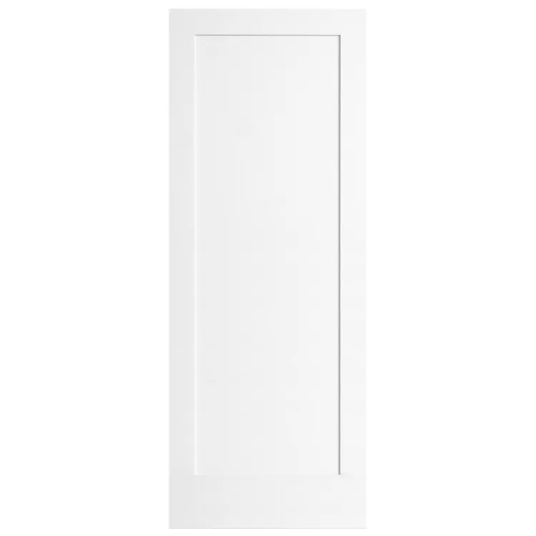 Traditional prehung 1 panel design 36 x 84 interior wooden shaker doors for apartment