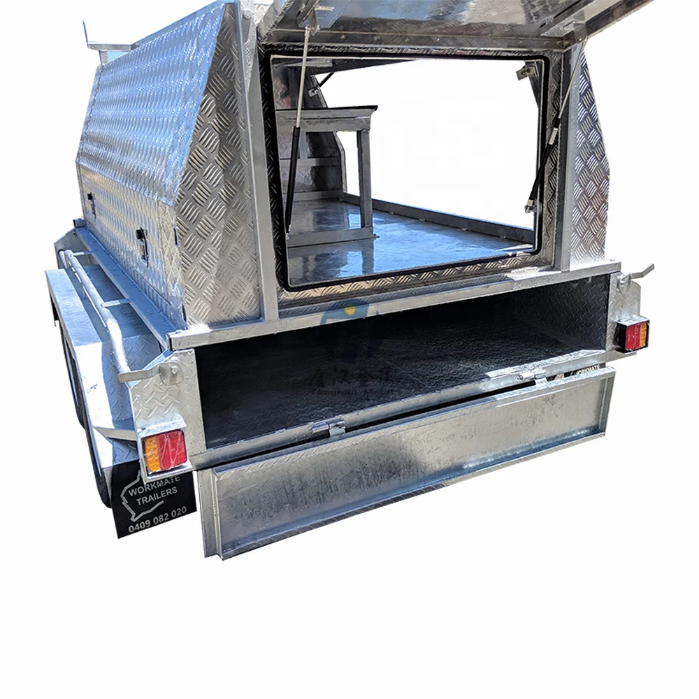 waterproof 4wd aluminum ute canopy dual cab with hot-dip galvanized frame rack and exterior 4x4 accessories