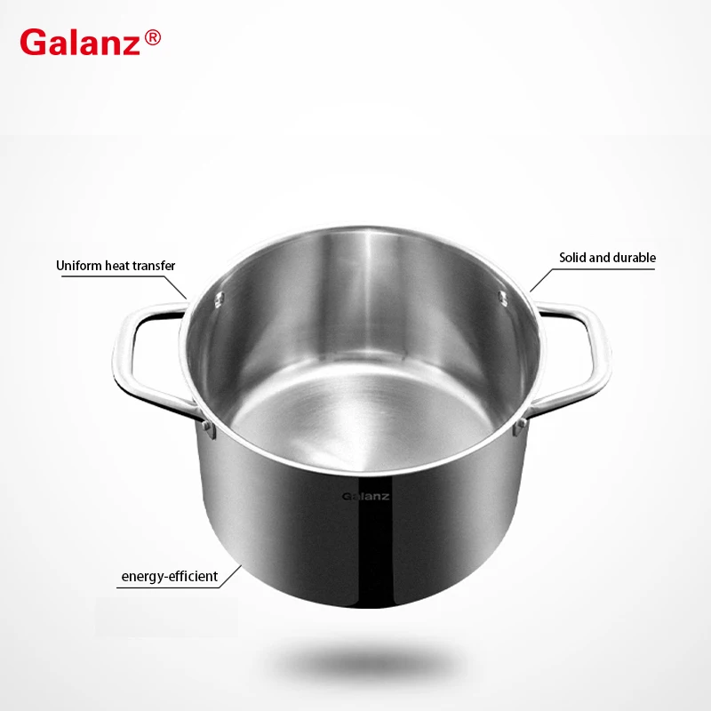 
Professional manufacturer commercial high quality big stainless steel soup pot 