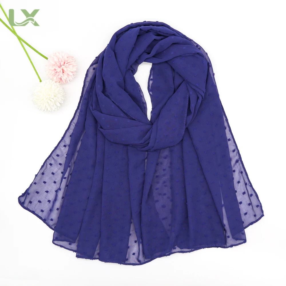New Chiffon Malaysia Printed fashion scarf luxury fancy scarf for women
