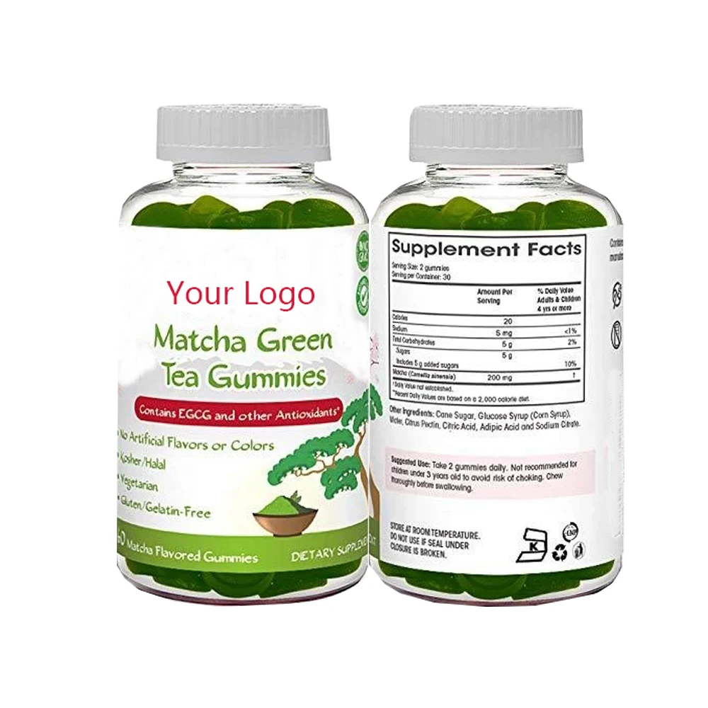 Relaxing L Theanine Rich Vitamins Supplement For Antioxidant Immune Booster From Matcha Vegan Gummies