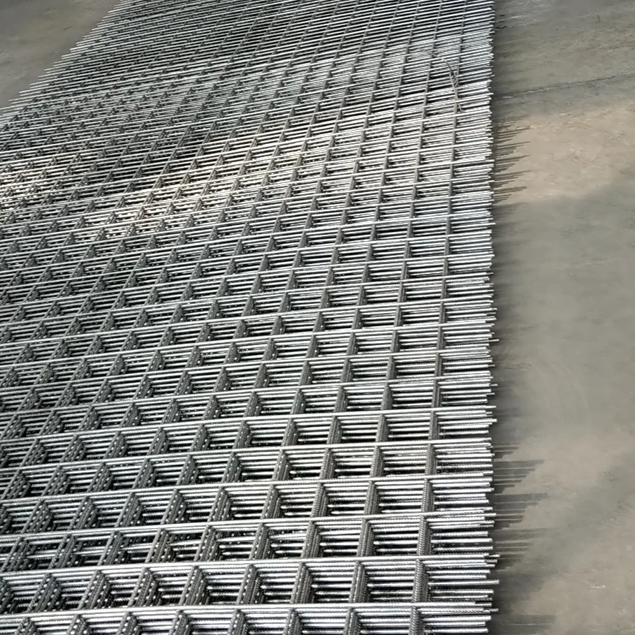 Армирующая стальная ребристая сварная сетка для снижения риска трещин в бетонных плитах