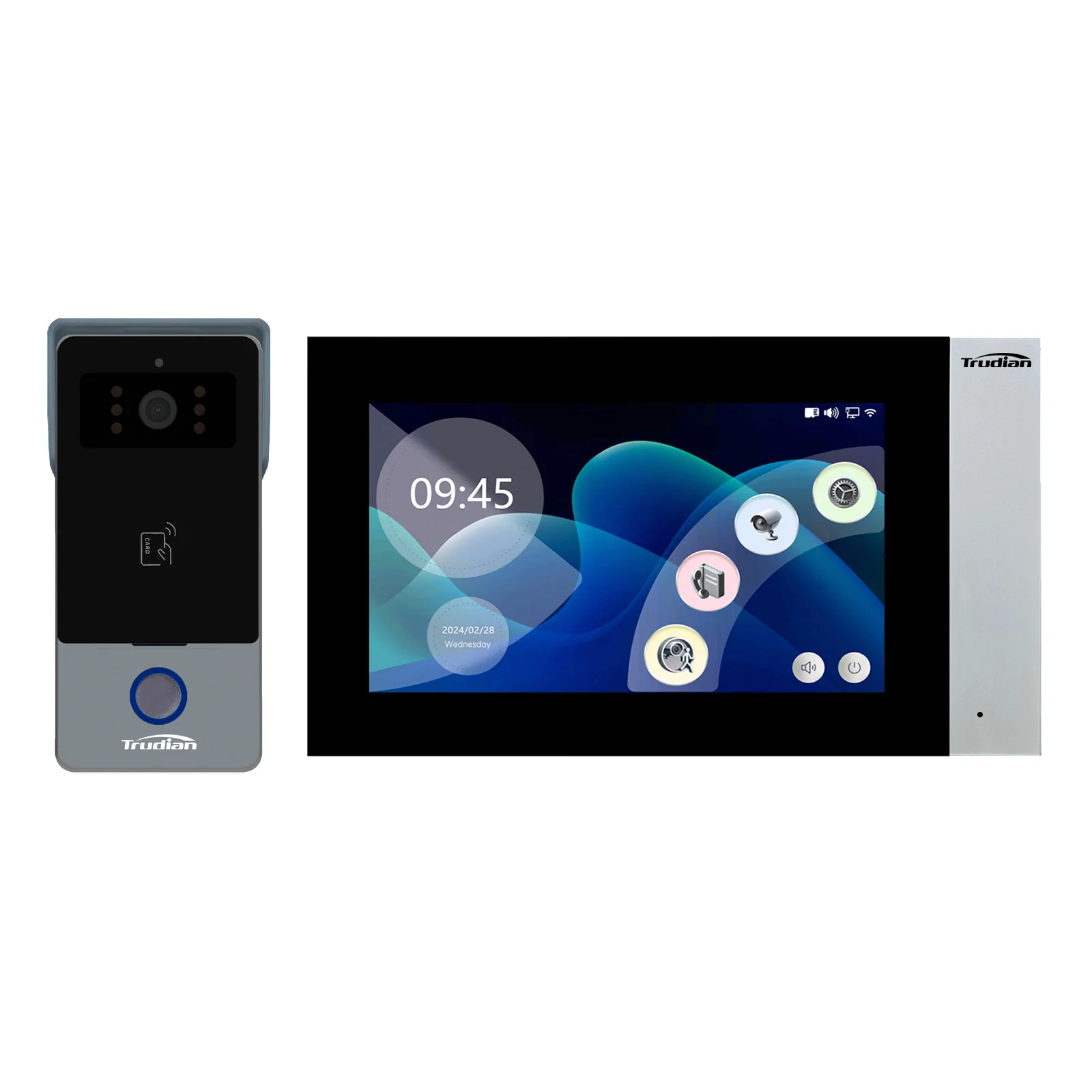 Trudian Factory OEM Smart Wifi Video Doorbell Intercom 2 Wire System intercom home for Villas Entry