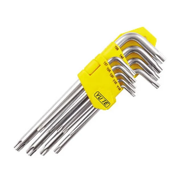 FLOURISH 9PCS short arm Ball Point Hex Key / hex key screw / hex key spanner 40Cr-v black Oxidized