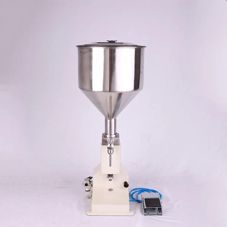 A02 Small Size Type Hand Foot Pressure Pneumatic Liquid and Paste Fill Filling Machine for Water Beers Sauce Liquid Ointment