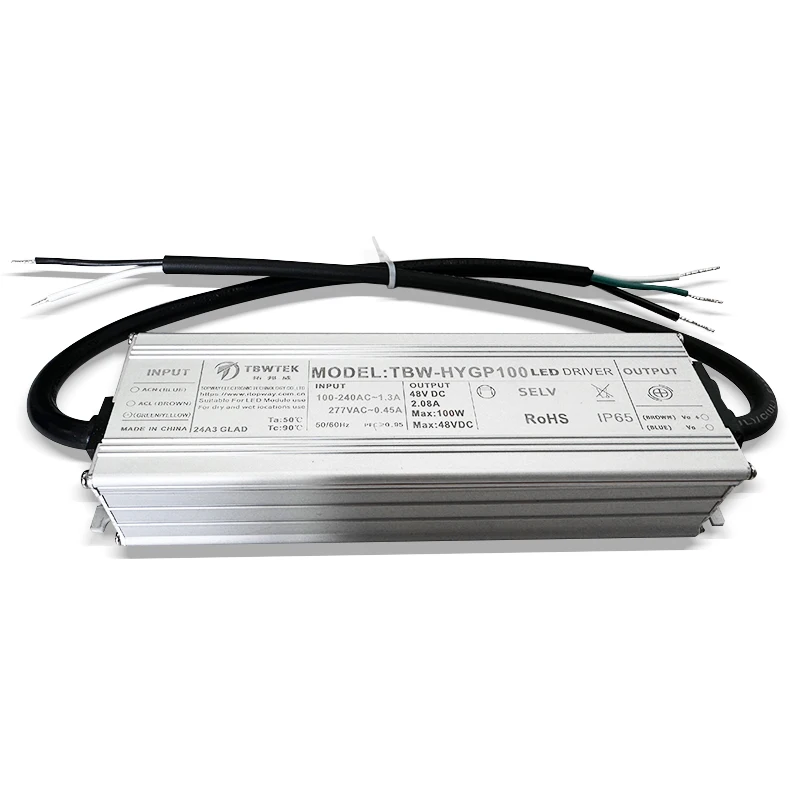 Flicker Free Led Driver Power Supply Ballast AC85V-265V Outdoor Street Lamp Floodlight Spotlight Waterproof Transformer 100W