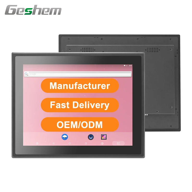 15 Inch Android OS Ip65 Waterproof Capacitive Touch Screen Embedded Fanless Industrial All In One Panel Pc Computer