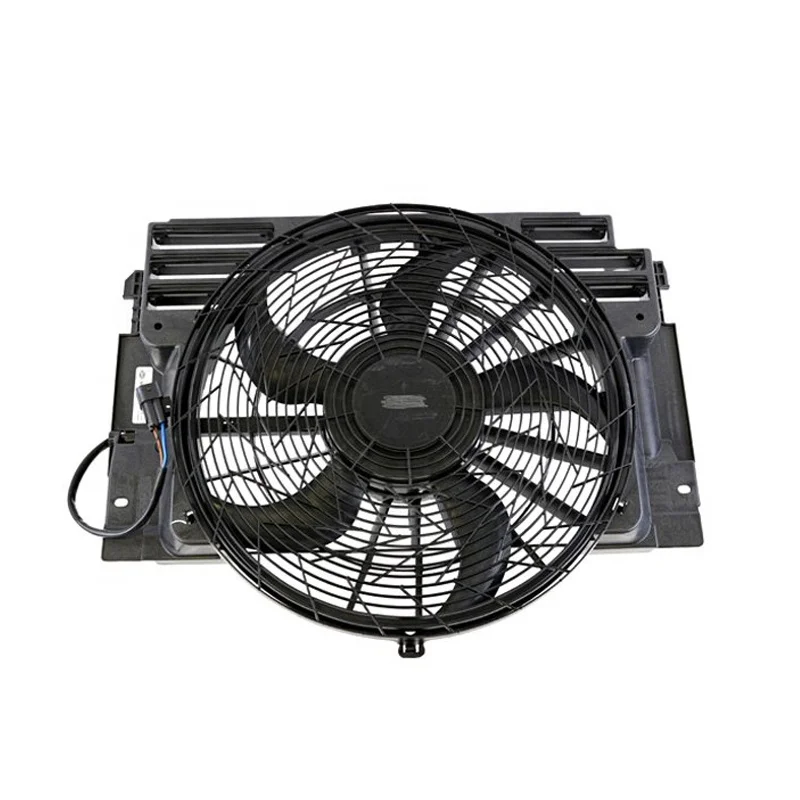 
China Professional Auto Electric Motor Fan Radiator auxiliary fan assembly 64546921381 400W For BMW X5 2000-2007 