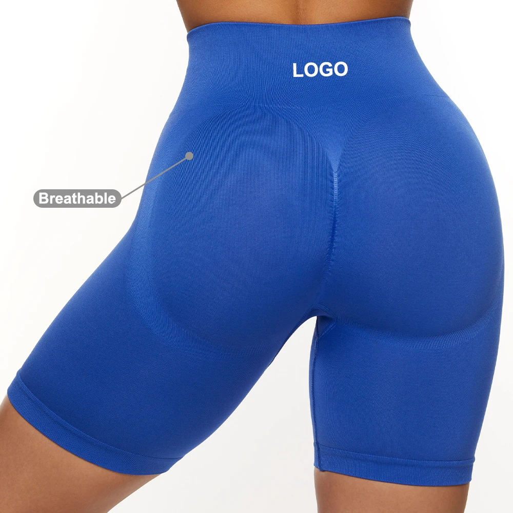 Factory Bulk Price Seamless Sportswear Women High Waist Yoga Pants Comfort Stretch Workout Leggings Seamless Biker Shorts