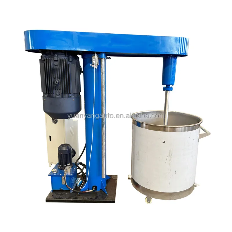 200L Polyurethane Paint Mixing Machine 5.5KW High Speed Disperser Ink Dispersing Dissolver Coatings Dispersion Dissolving Mixer