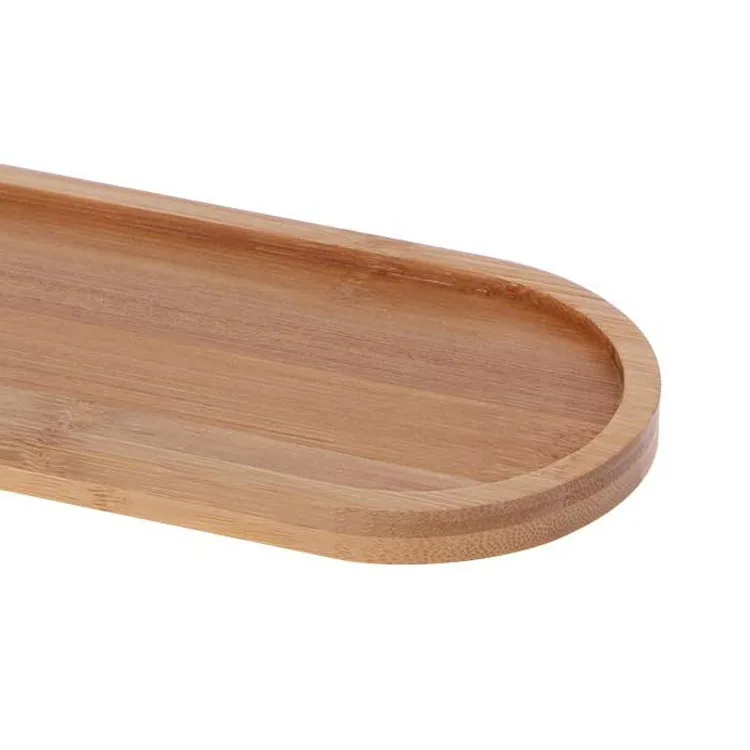
High quality natural oval shape bamboo wooden tray small serving tray wooden wooden trays for decoration 