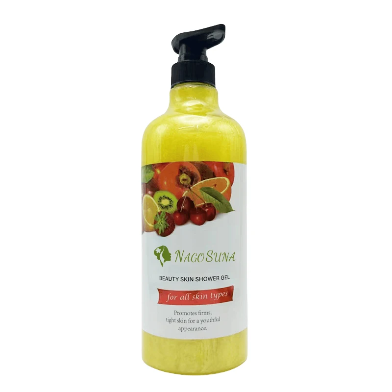 NAGOSUNA With AHA fruit enzyme fight blemishes exfoliate renews skin bleaching fast action in 7 days whitening shower gel