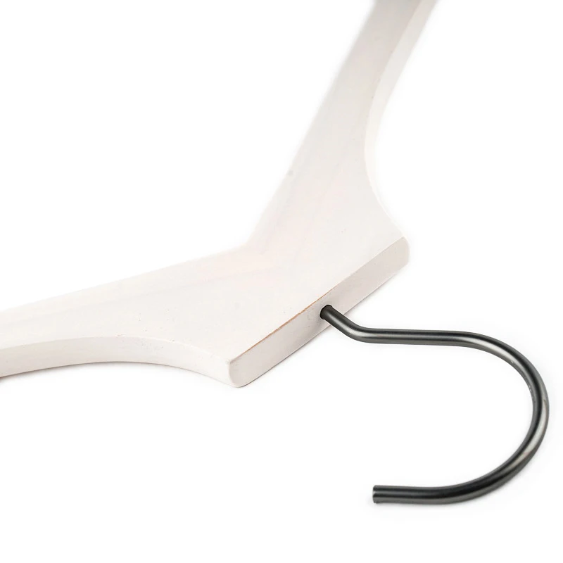 Accessed Lanhome High Quality Brand custom wooden coat hanger with hooks
