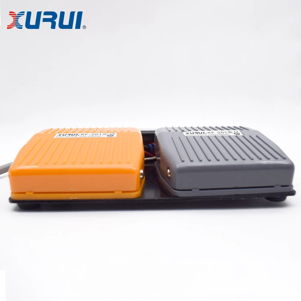 110v plastic double pedal foot switch for industrial equipment