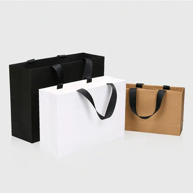 Top sale 100% recycled shopper bags Brown Kraft Paper Tote and twisted kraft paper handles with logo