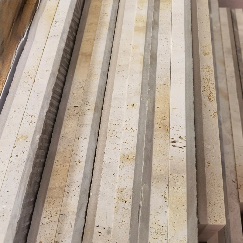 porcelain ceramic Composite natural marble Beige Travertine Composite Panels for Walling