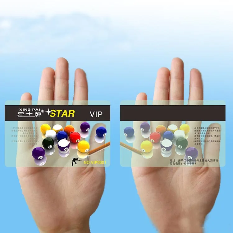 Free drsign Holographic Custom Transparent Plastic Business Card Printing services