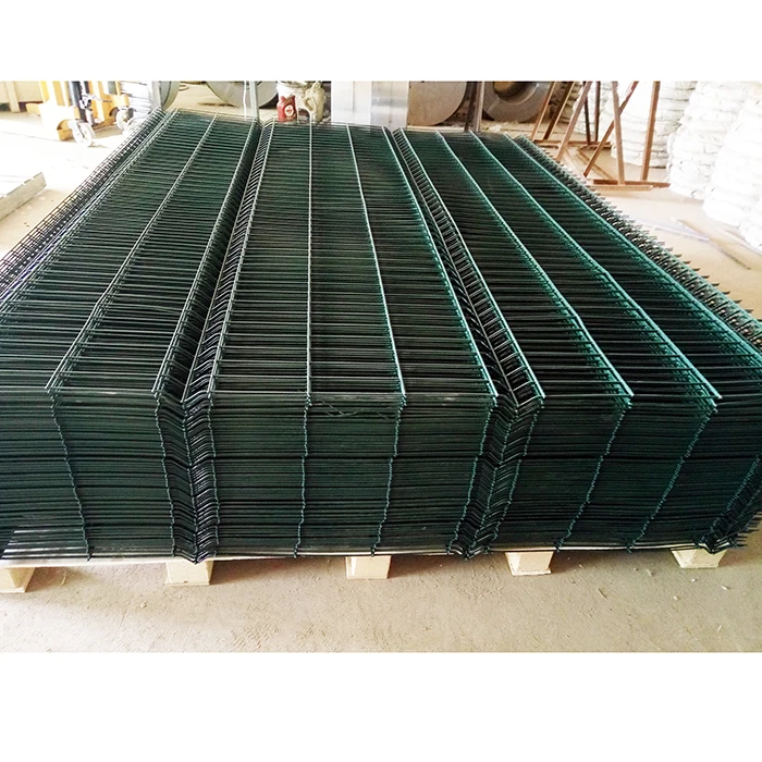 Green PVC Coated 4mm Square Tube 2.5x2m 3D Welded Wire Mesh Fence / Welded Iron Fence Metal Plastic Garden Fence Online Guidance