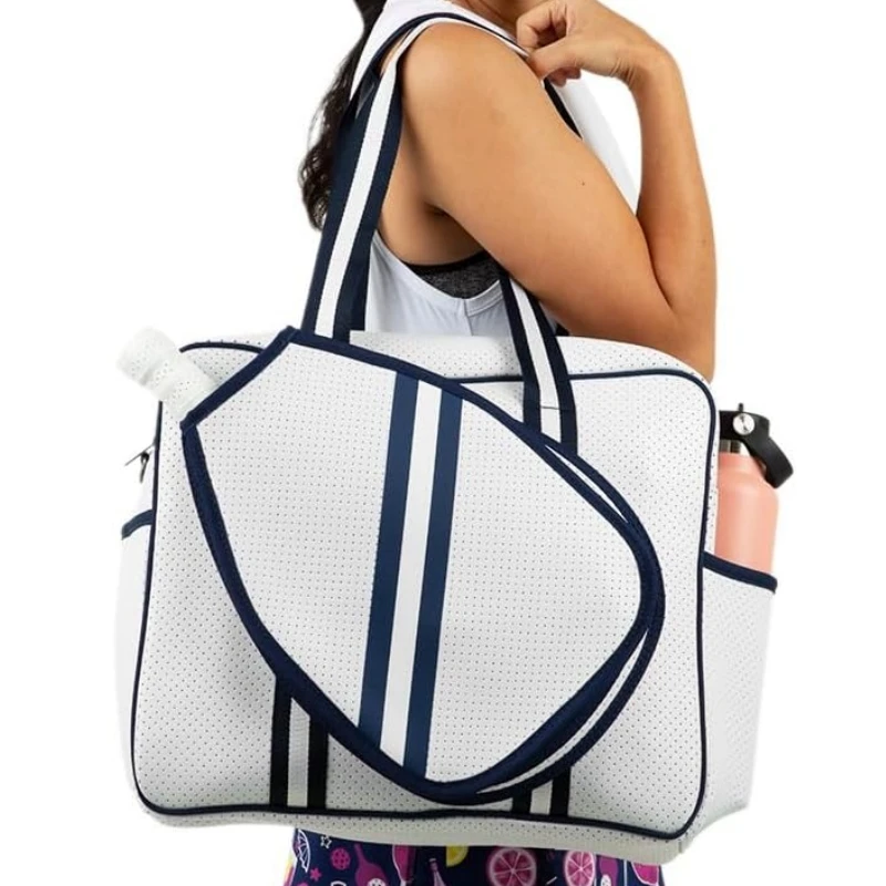 Custom Pickleball Shoulder Bag Court Neoprene Tennis Paddle Ball Sling With Zipper Pocket Racquet Bag Pickleball Bag for Women