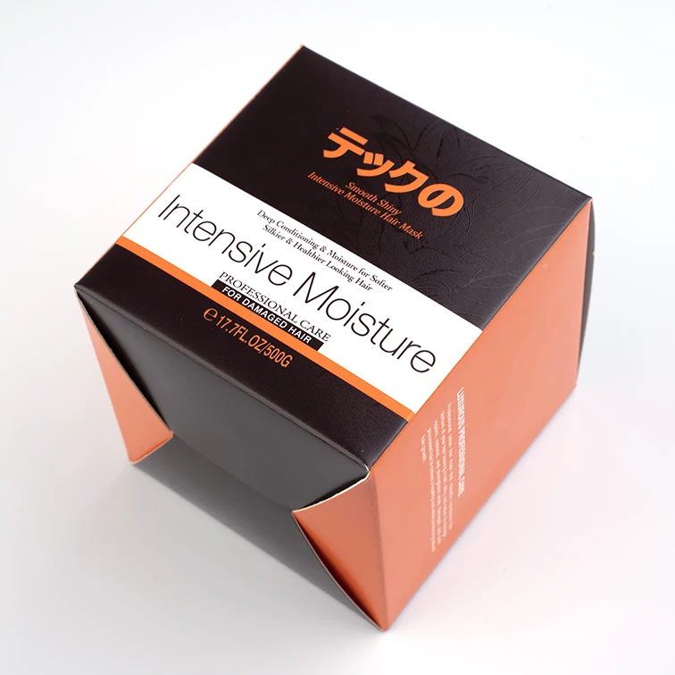 Custom Logo UV-coating Packaging gift Box wholesale paper boxes custom packaging box with logo for hair mask
