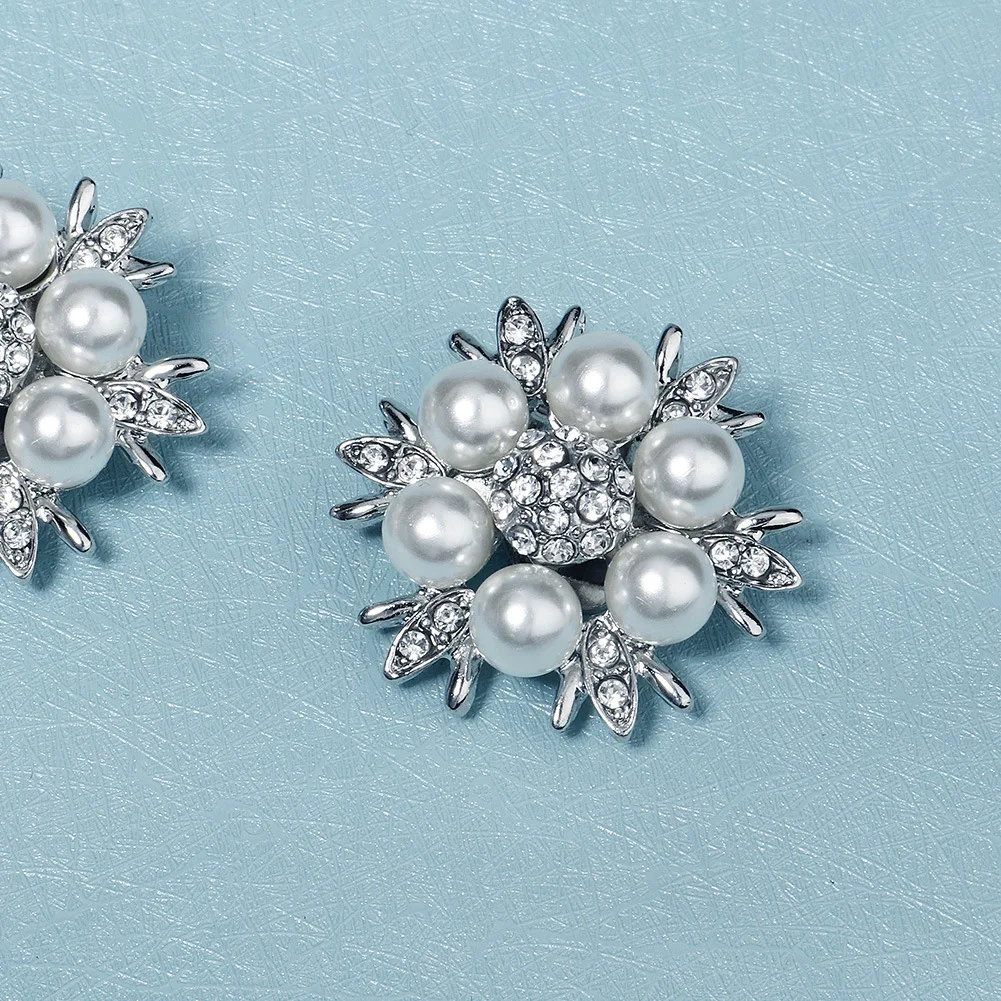 Personalized High Heels Ornament Accessories Handmade Rhinestone Detachable Bridal Pearl Shoe Buckle Wedding Shoes Accessory