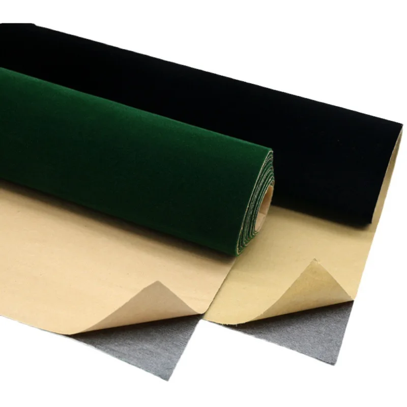 Полиэстер + нейлон 97 GSM самоклеящаяся замшевая шкатулка для ювелирных изделий тканевая наклейка шкатулки ноутбука чехол телефона Ману