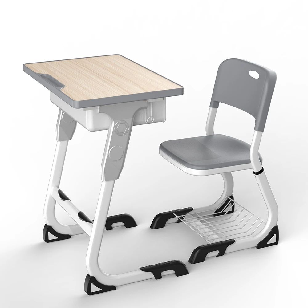 Modern style suits height adjustable montessori school furniture classroom desk and chair set