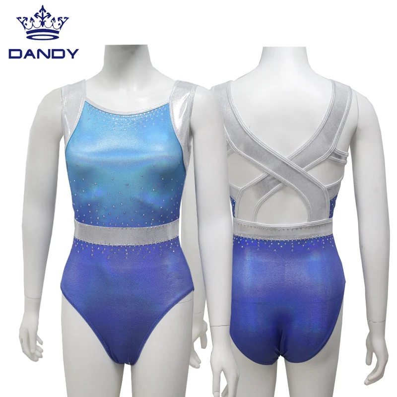 Custom performance apparel womens dance leotard sleeveless gymnastic clothes