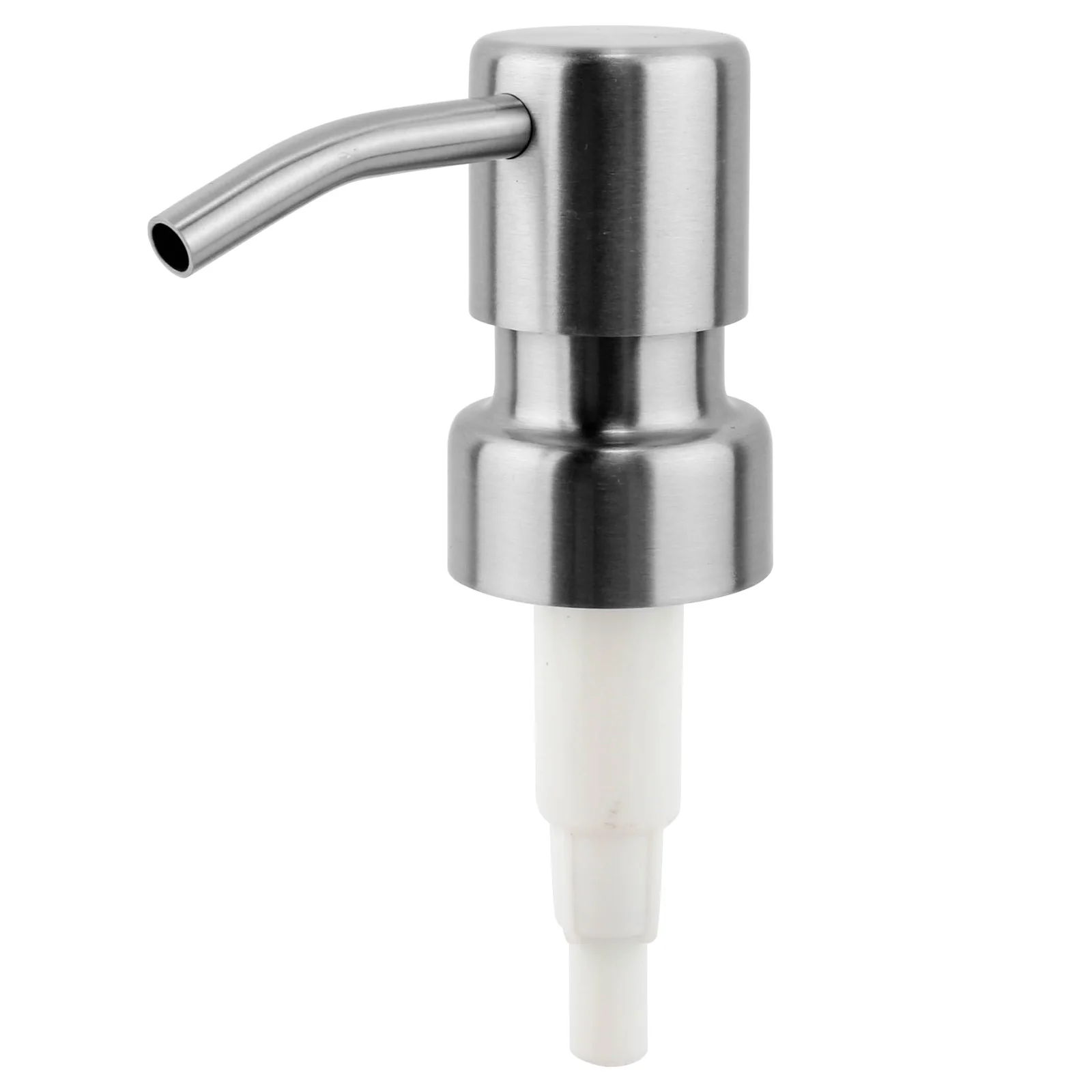 304 Stainless Steel Bent Nozzle Dispenser Pump Kitchen Soap Dispenser 24mm 28mm Liquid Lotion Pump for Cleaning
