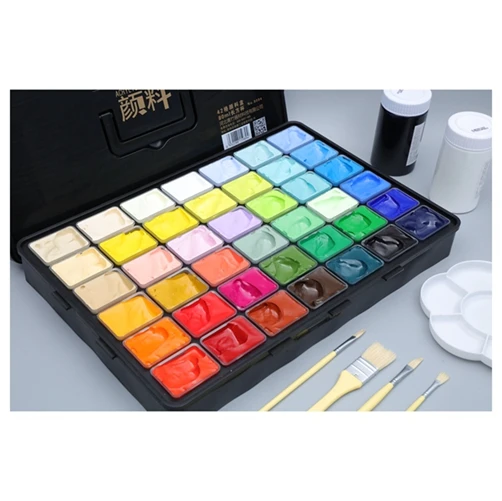 Wholesale Good Quality 24 32 48 Colors Professional Acrylic Paints set of Canvas Painting Any surface 12ml 75ml 100ml