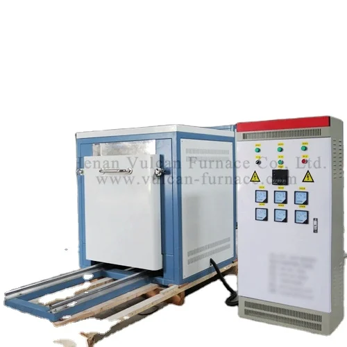 VF-18R frit furnace for melting glass 1400C Electric Glass Frit Electric Furnace Automatic material flow electric Frit Furnace