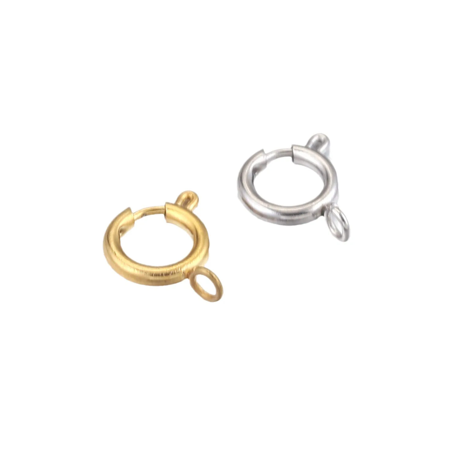 GP Stainless Steel spring ring clasps Vacuum Plating for permanent jewelry chains making Bracelet Necklace spring ring clasp