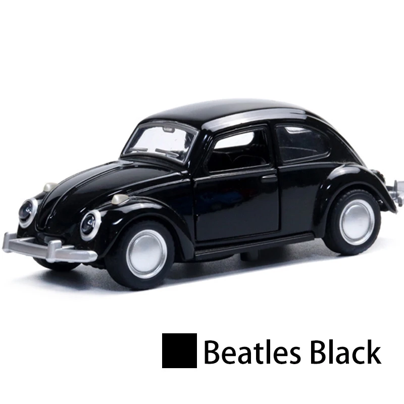 Wholesale alloy metal pull back open door toy car battery classic mini pocket car for boys girls