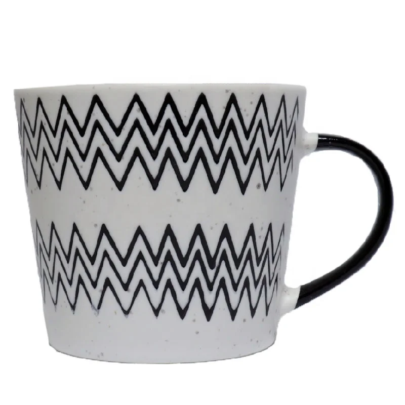 Изготовитель логотипа на заказ, оптовая продажа, 13 унций, термосублимация, Белая пустая керамическая кружка с C-ручкой