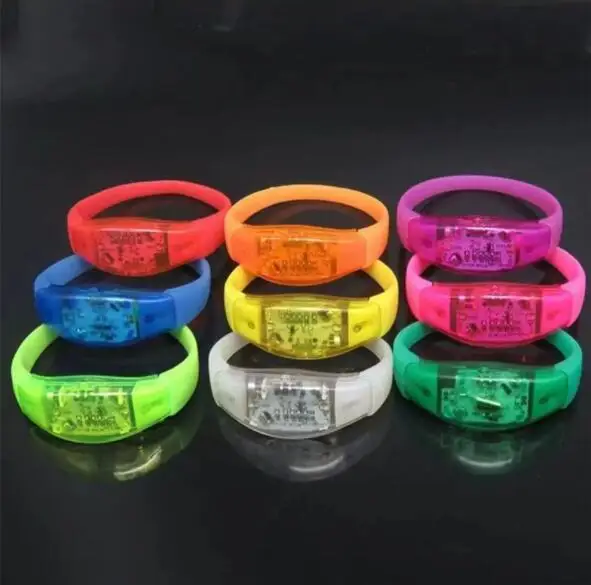 Hot Sale Music Sound Activated Flashing Concert LED Light Bracelet
