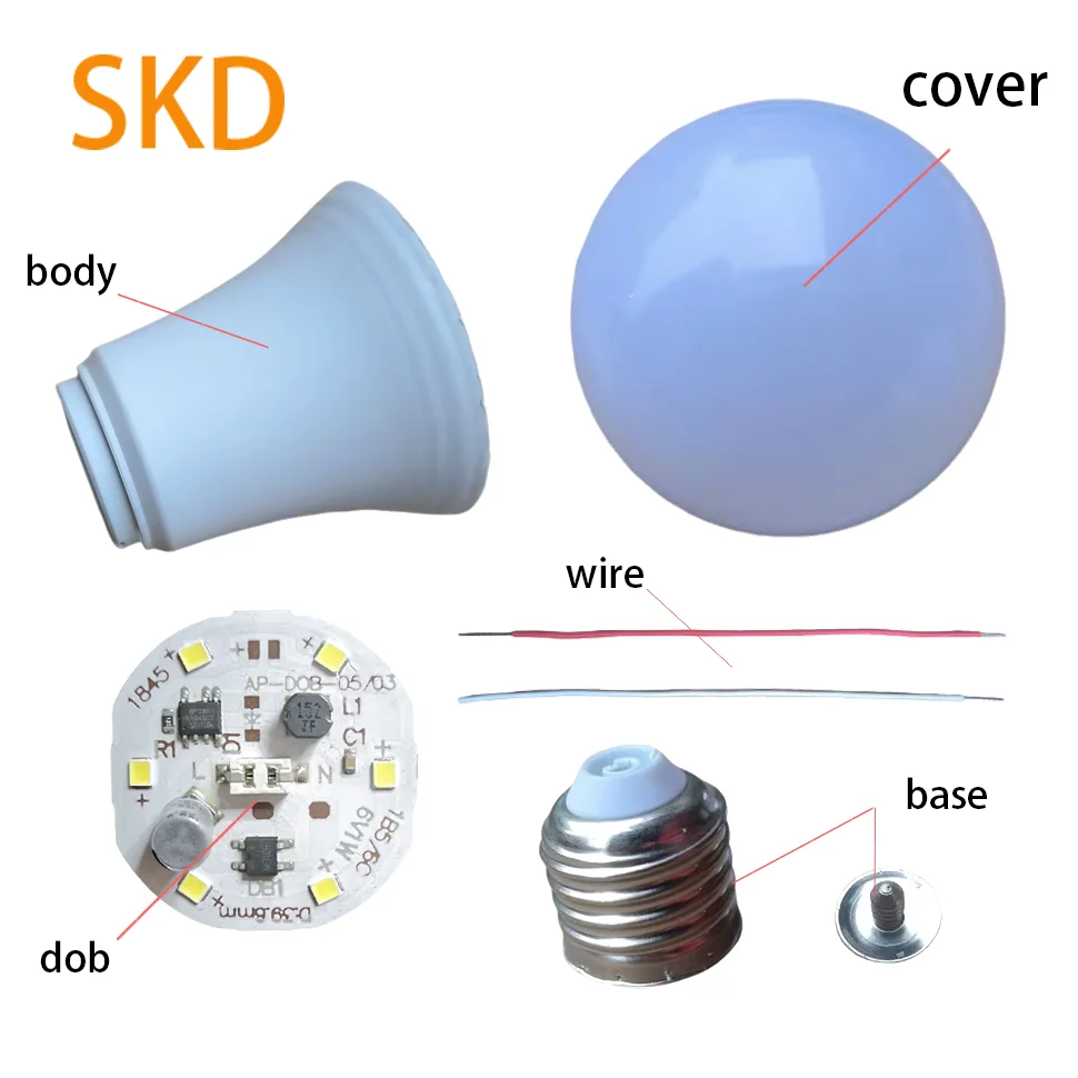 12W Round Pcb Dob Board Smd Chip Led a Type Bulbs Supplier Led Aluminum 5w 7w 9w 12w 15w 18w DC Led Bulb 220v 4w 80mm Clear