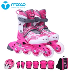 2021 Hot-selling Adjustable inline roller skate patines PP hard shell with lasting MI0 lock wheel k7 OEM soy luna beginner kids