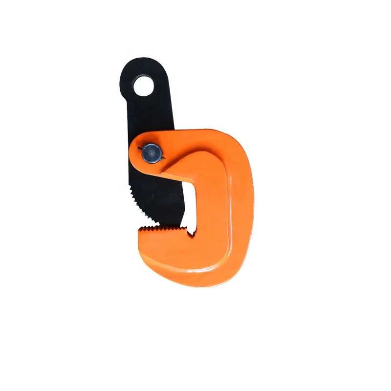 Bridge Crane LA 1t-10t Horizontal Steel Plate Lifting Clamp with Safety Lock