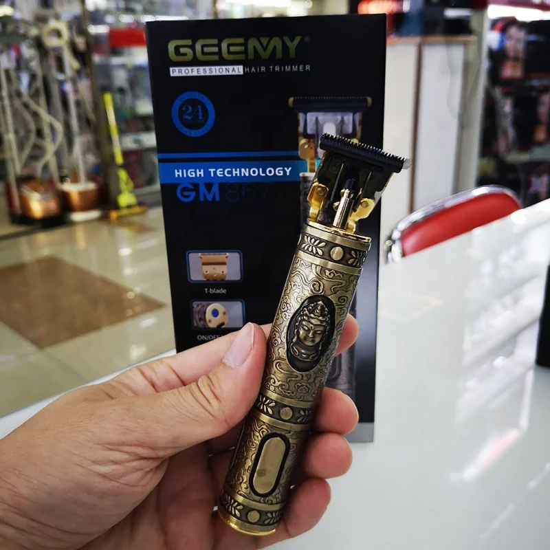  Оригинальный GEEMY GM867 профессиональная перезаряжаемая Триммер для волос электрическая машинка