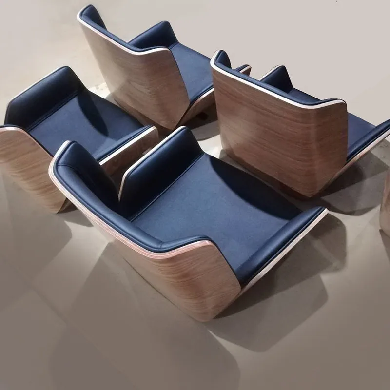  Офисный стул из bentwood со средней спинкой и алюминиевой