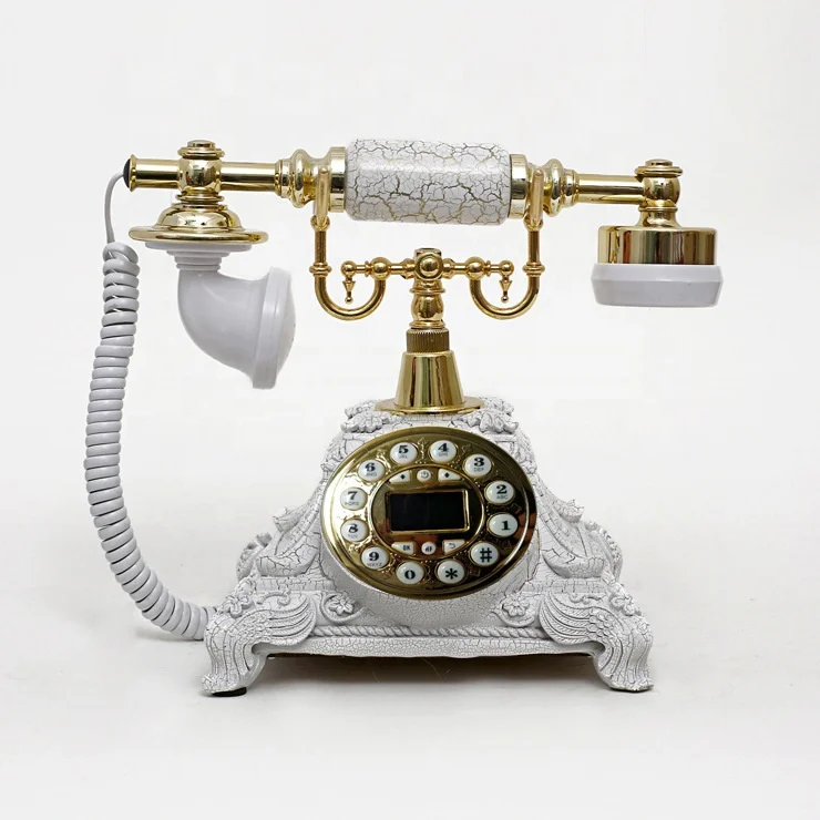 European Royal Luxury High Quality Antique Phones With Screen Wire Rotary Telephones