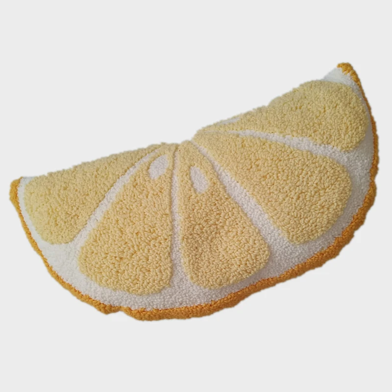 Wholesale customize Kawaii soft fruit toy pillows orange shape sofa pillow throw for home decor