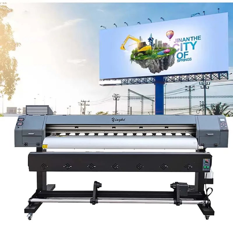 Yinghe Stable Printing Quality 1.8 Large Format Machine Digital Printers 1440dpi Wide Format Printing Xp600 Eco Solvent Prints