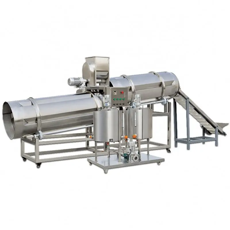 Original factory manufacturer drum coating and seasoning pop corn flavoring tea dog food flavour machine for snack food
